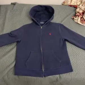 Ralph Lauren zip hoodie mörkblå, storlek 160cm/14-16y