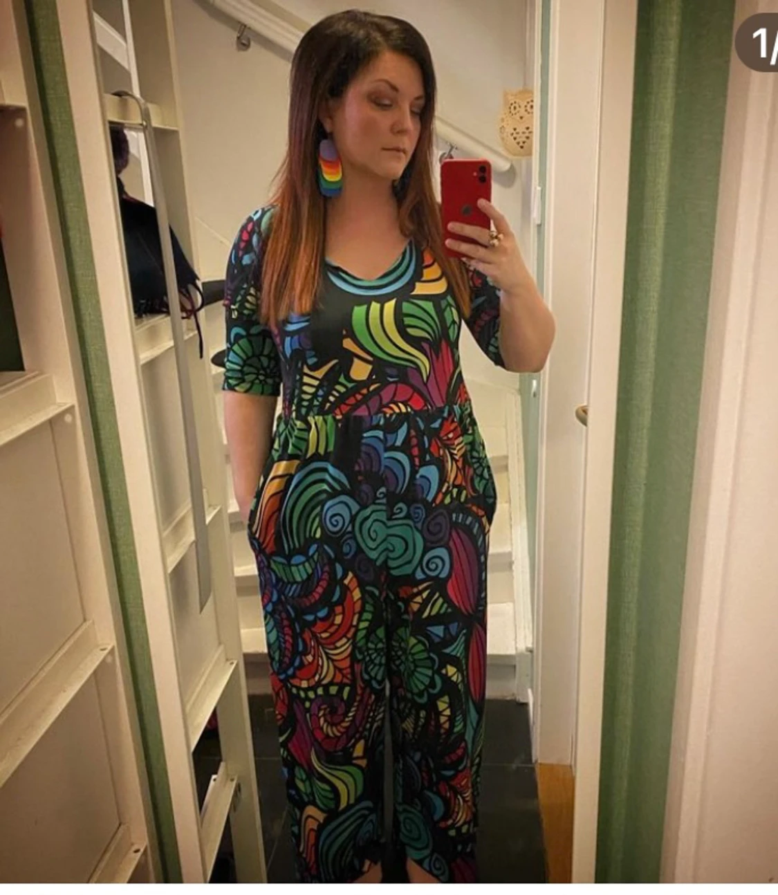 Regnbågs jumpsuit  - 90