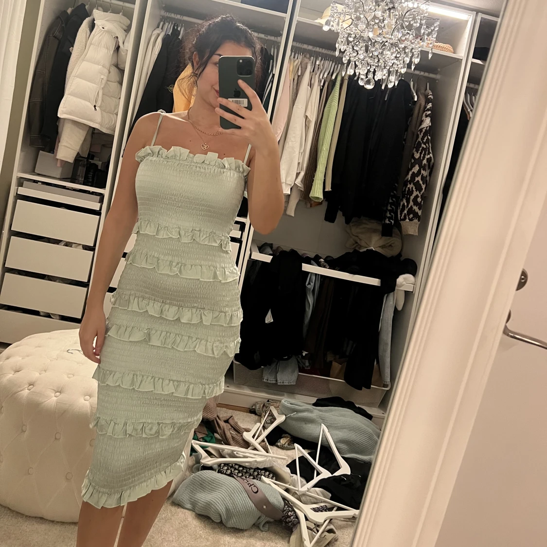 Mintgrön klänning  - 90