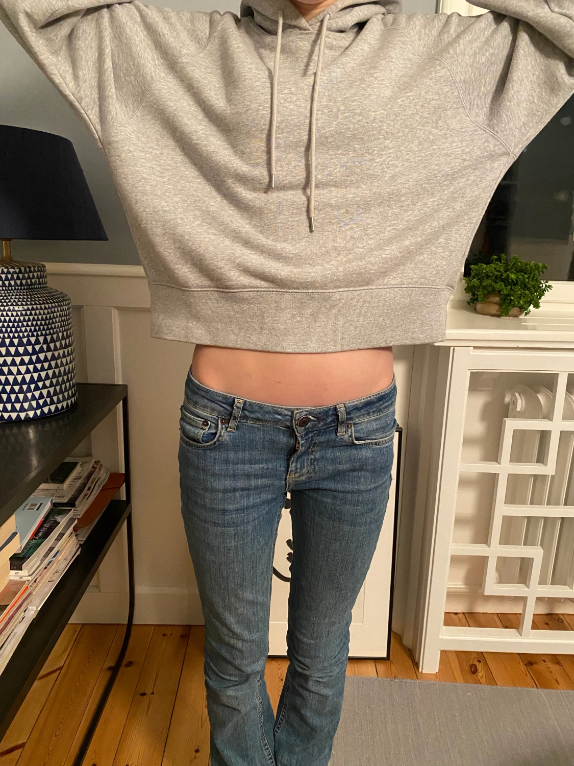 Croppad hoodie  - 90