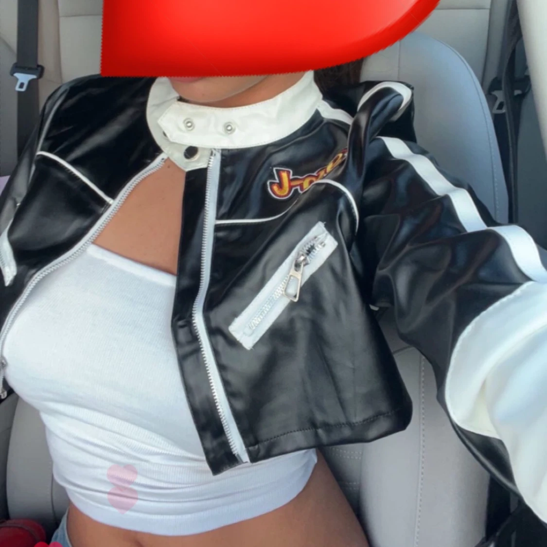 Kort biker jacka  - 90