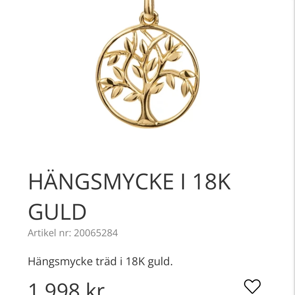 Hängsmycke 18K guld - 91