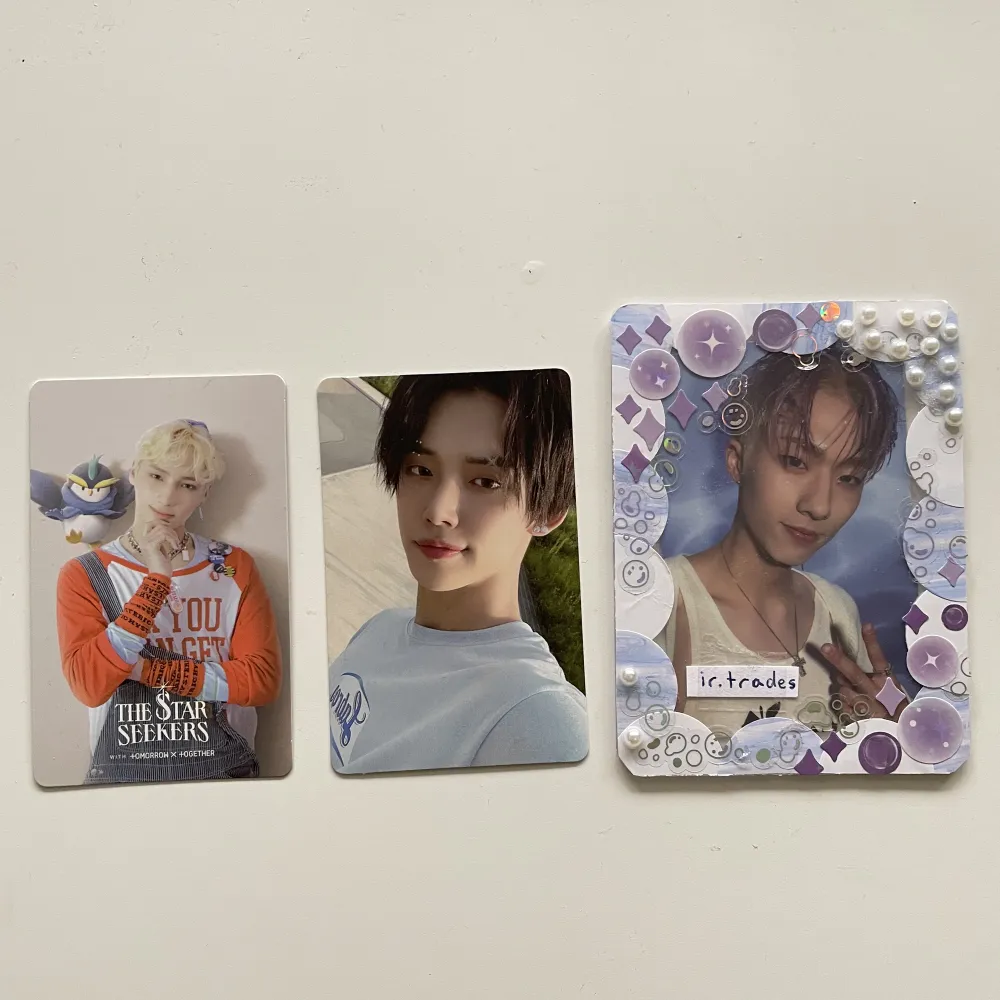 Txt photocards från fight or escape albumet, 40kr/st. Båda är officiella och har du några frågor är det bara att skriva till mig! Frakt: 15kr. Övrigt.