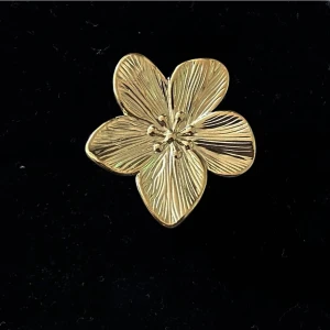 Blom ring - Blom ring guld  Justerbar 