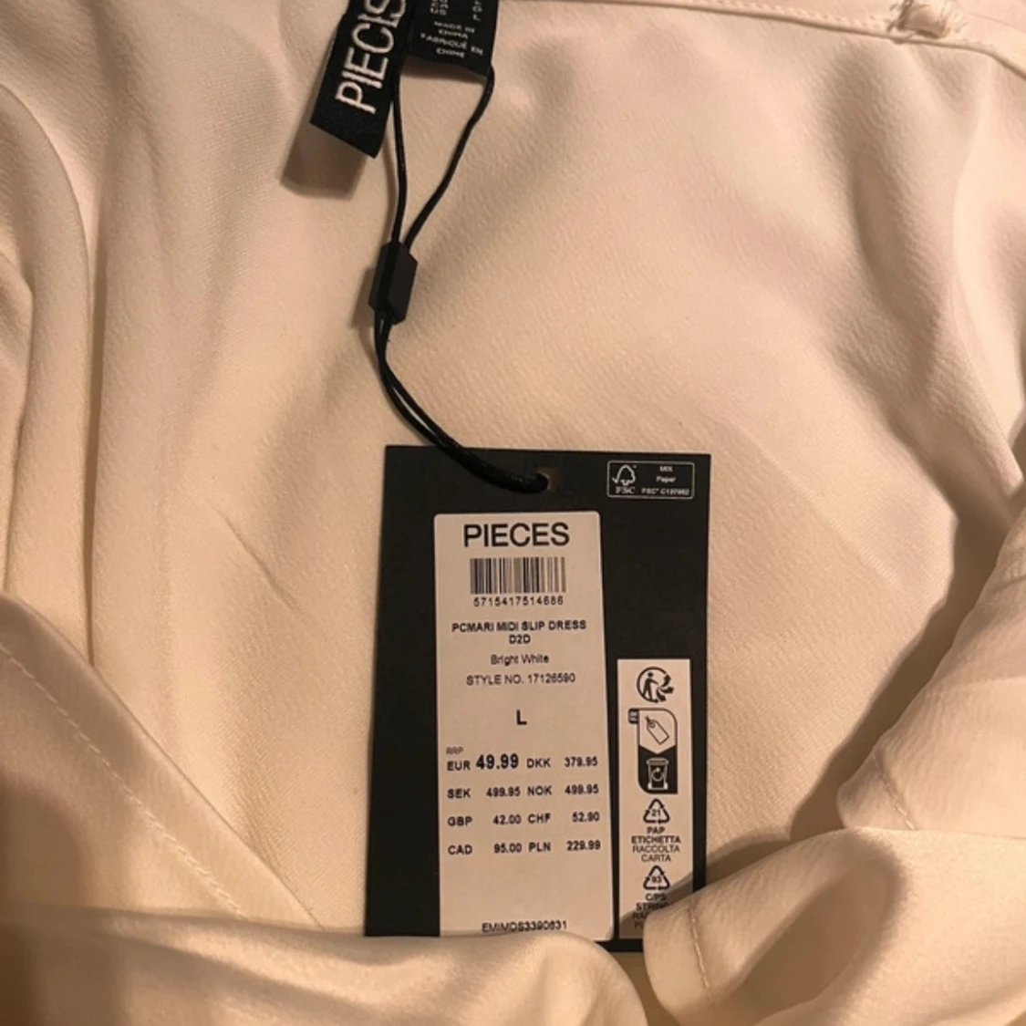 Vit cocktail klänning - 91