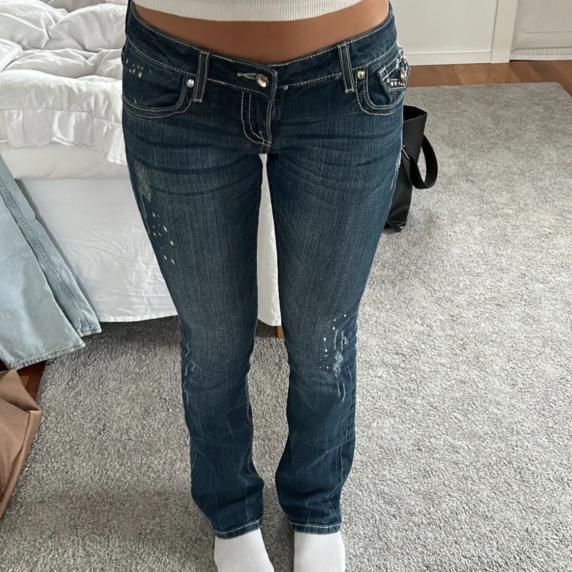 Lågmidjade jeans