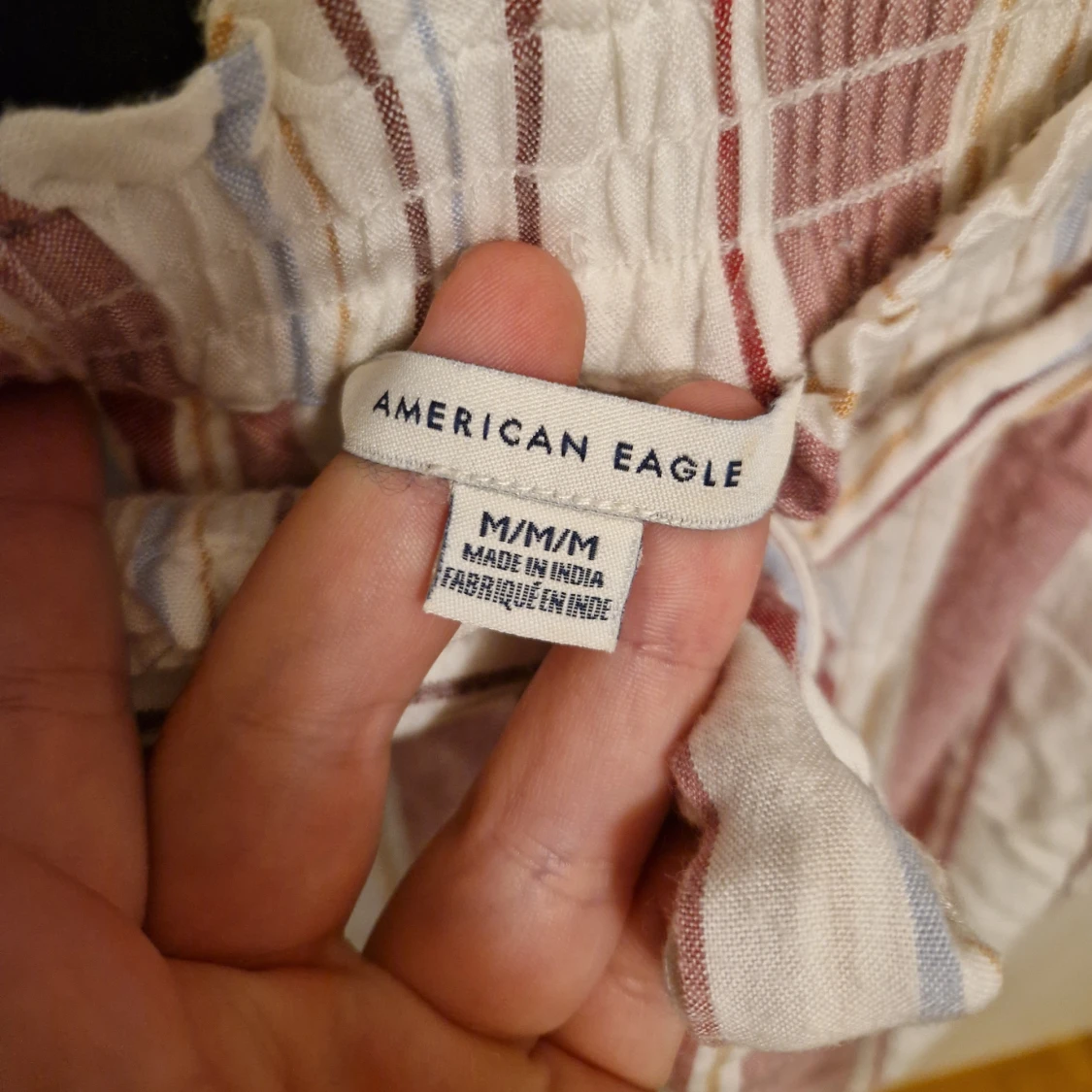 Waisted striped pants - 90