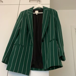 Grön kavaj - Använd ett fåtal gånger. Normal i storleken.