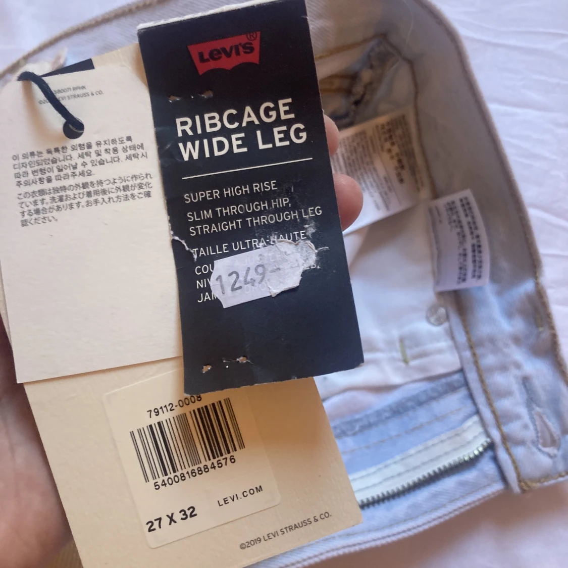 Levis ribcage 27, ljusblå - 91