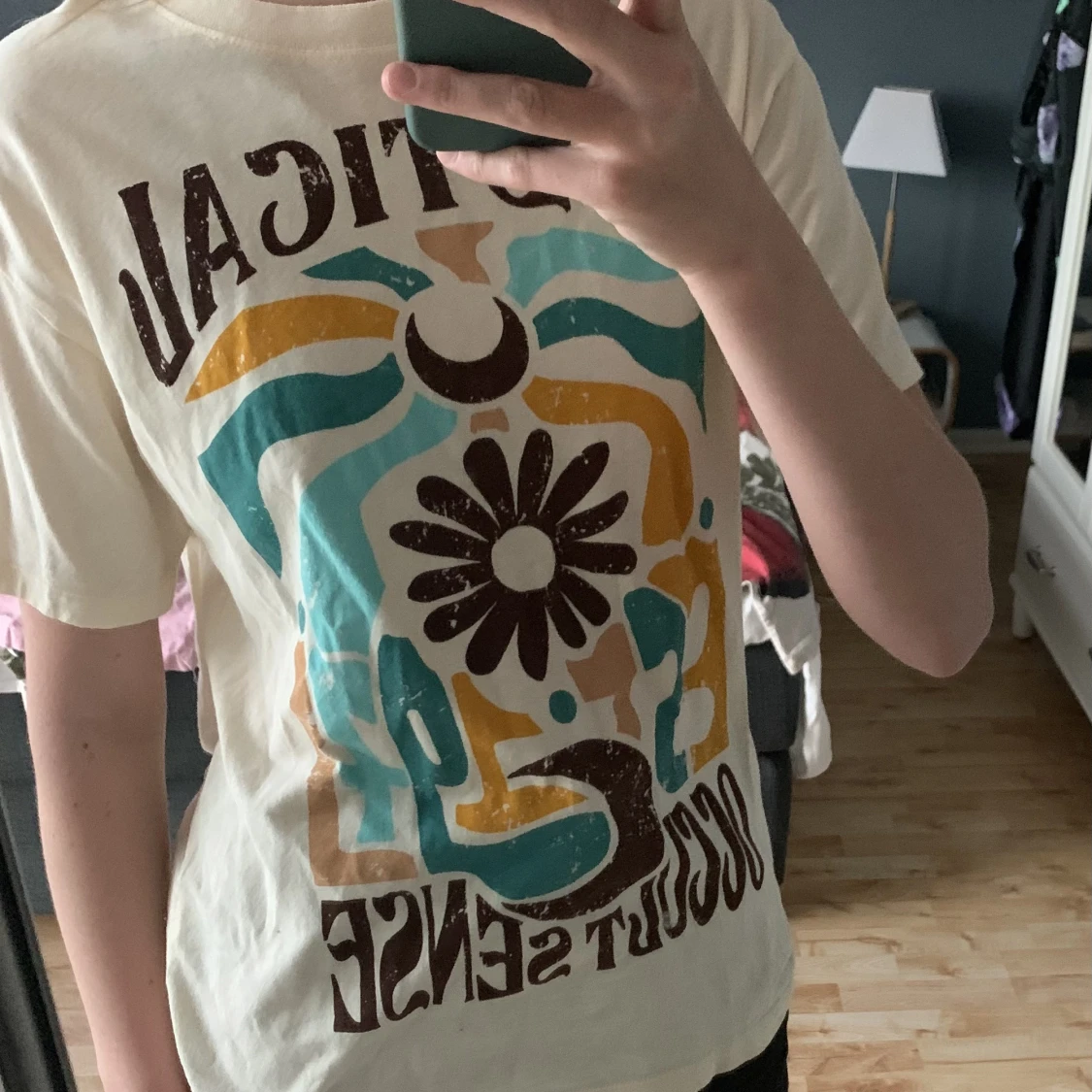 Oversized t-shirt med tryck från PULL&BEAR