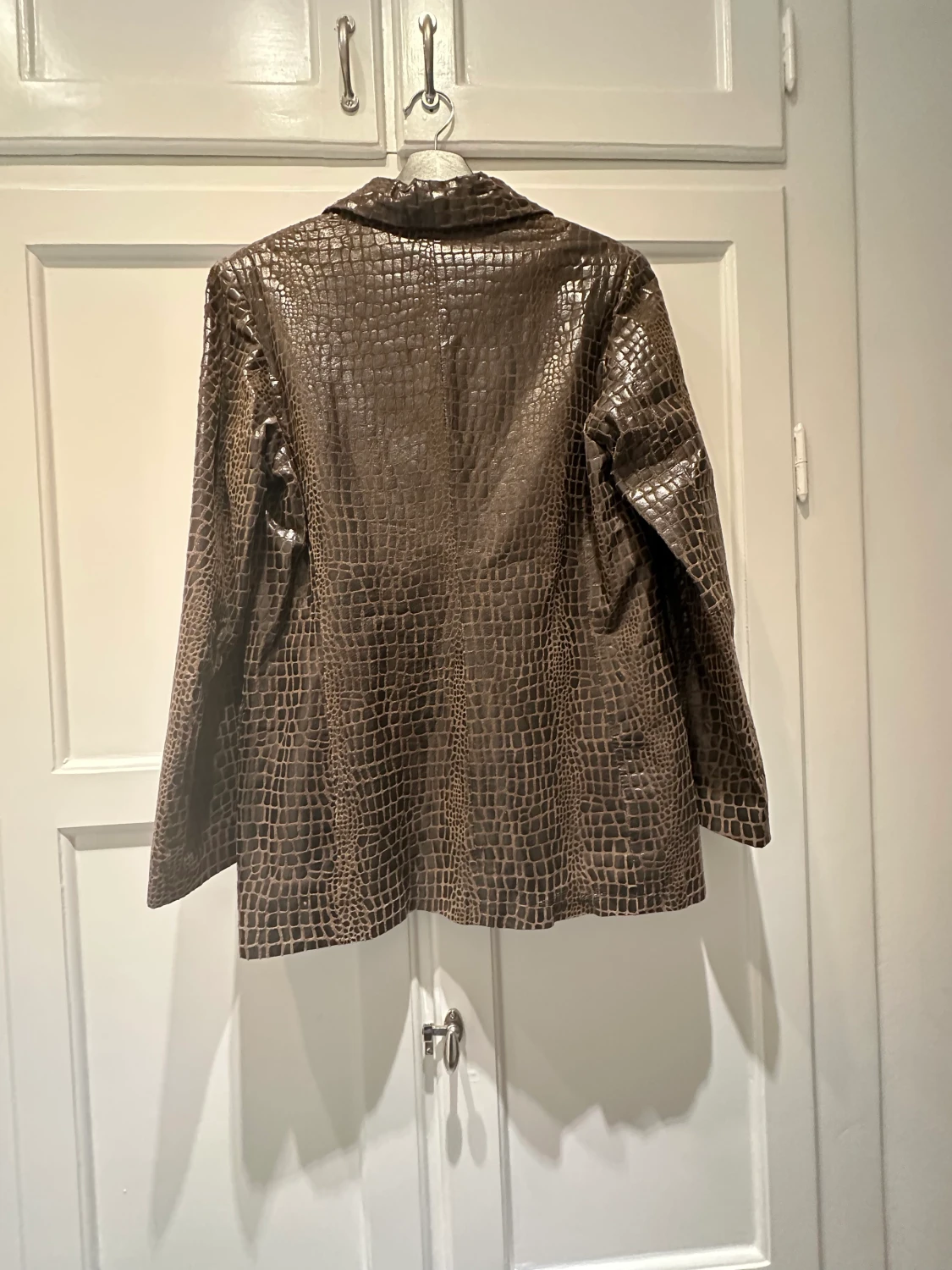 Leather brown jacket/blazzer - 90