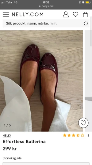 Ballerina skor  - Säljer dessa eleganta ballerina skorna från Nelly, helt slutsålda. De är små i storlek och passade därför inte🌸endast provade