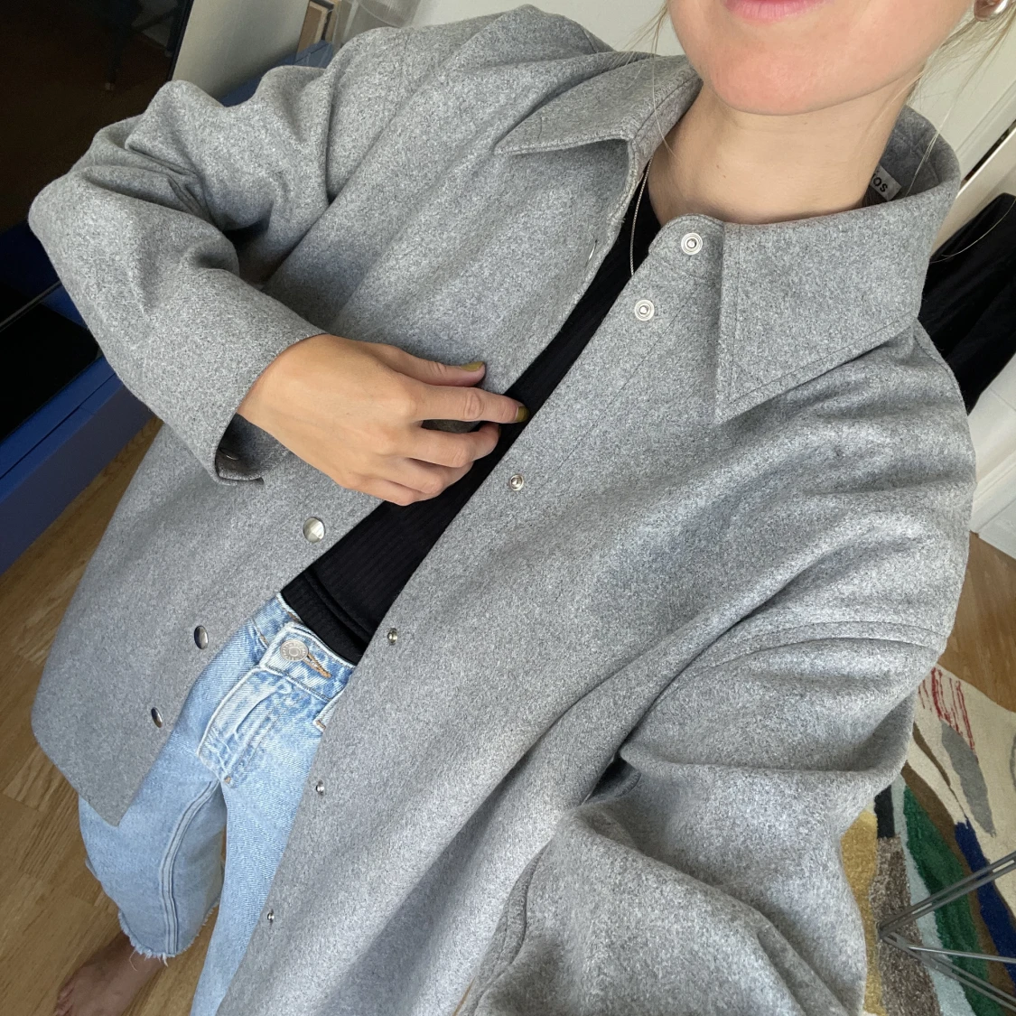 Acne overshirt i ull - 90