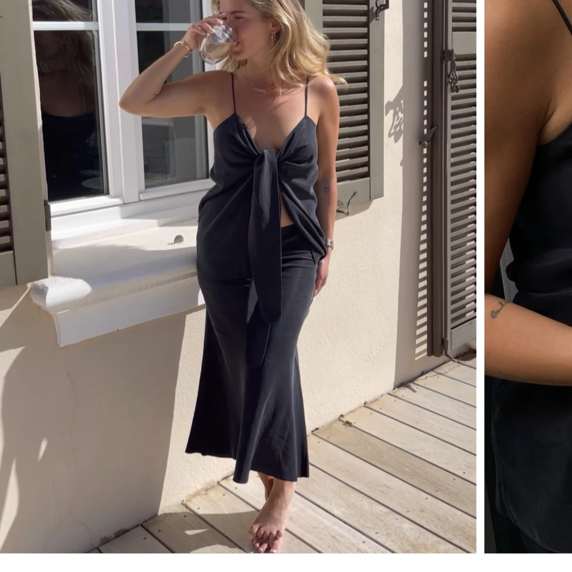 Matilda djerf tie tank ash  - 91