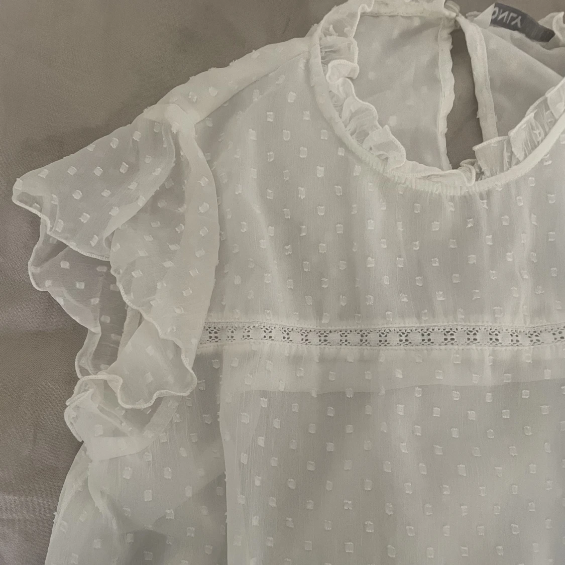 Vit festlig topp - 90