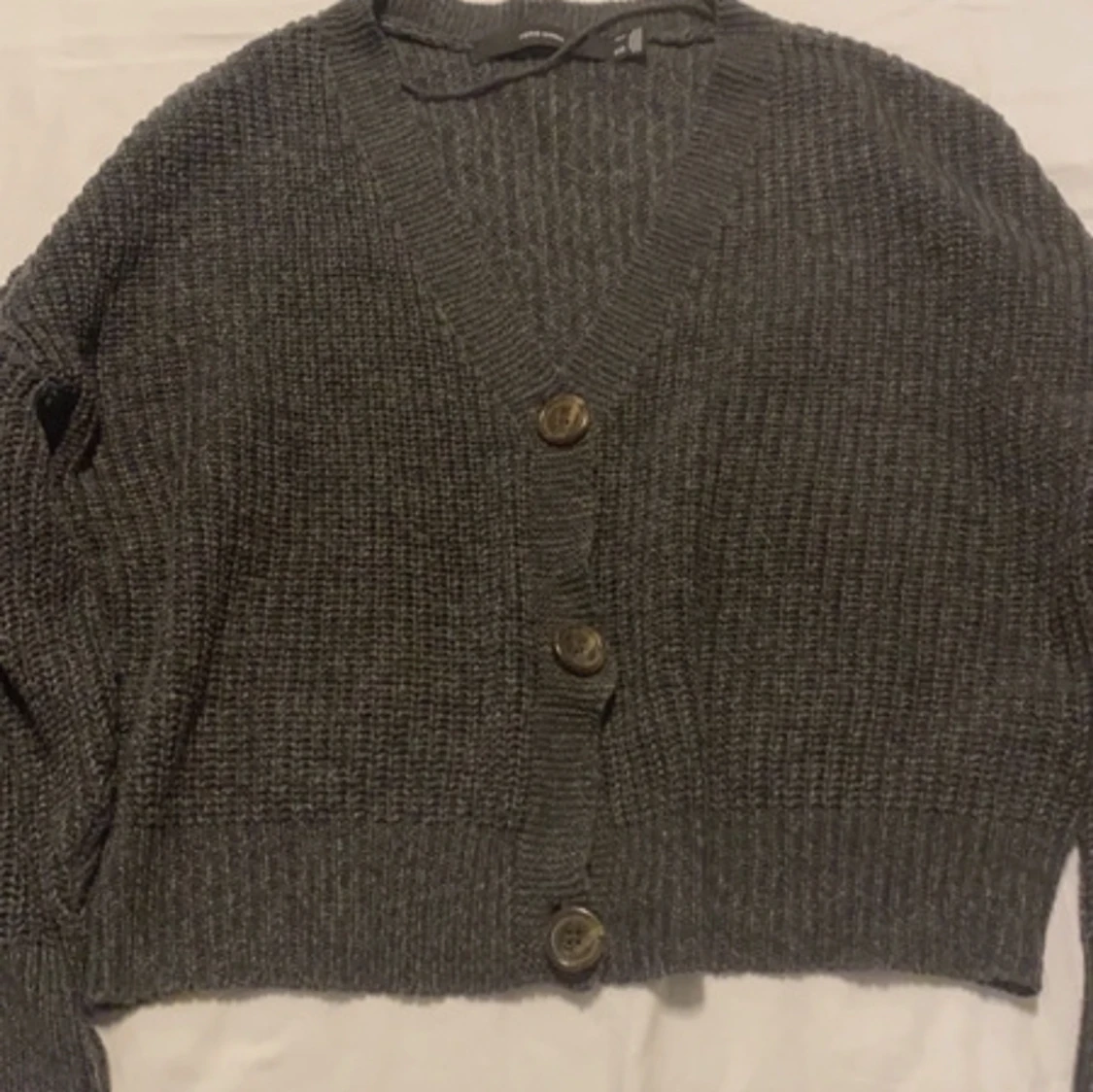 Grey knitted cardigan - 91