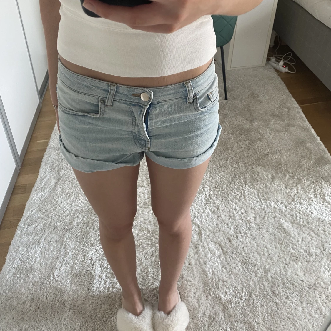 Lågmidjade shorts
