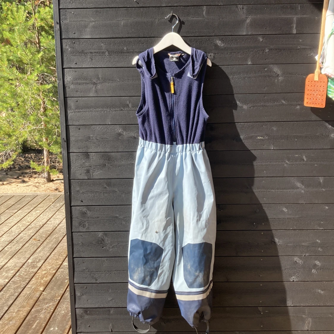 Blåa Didriksons galonbyxor 