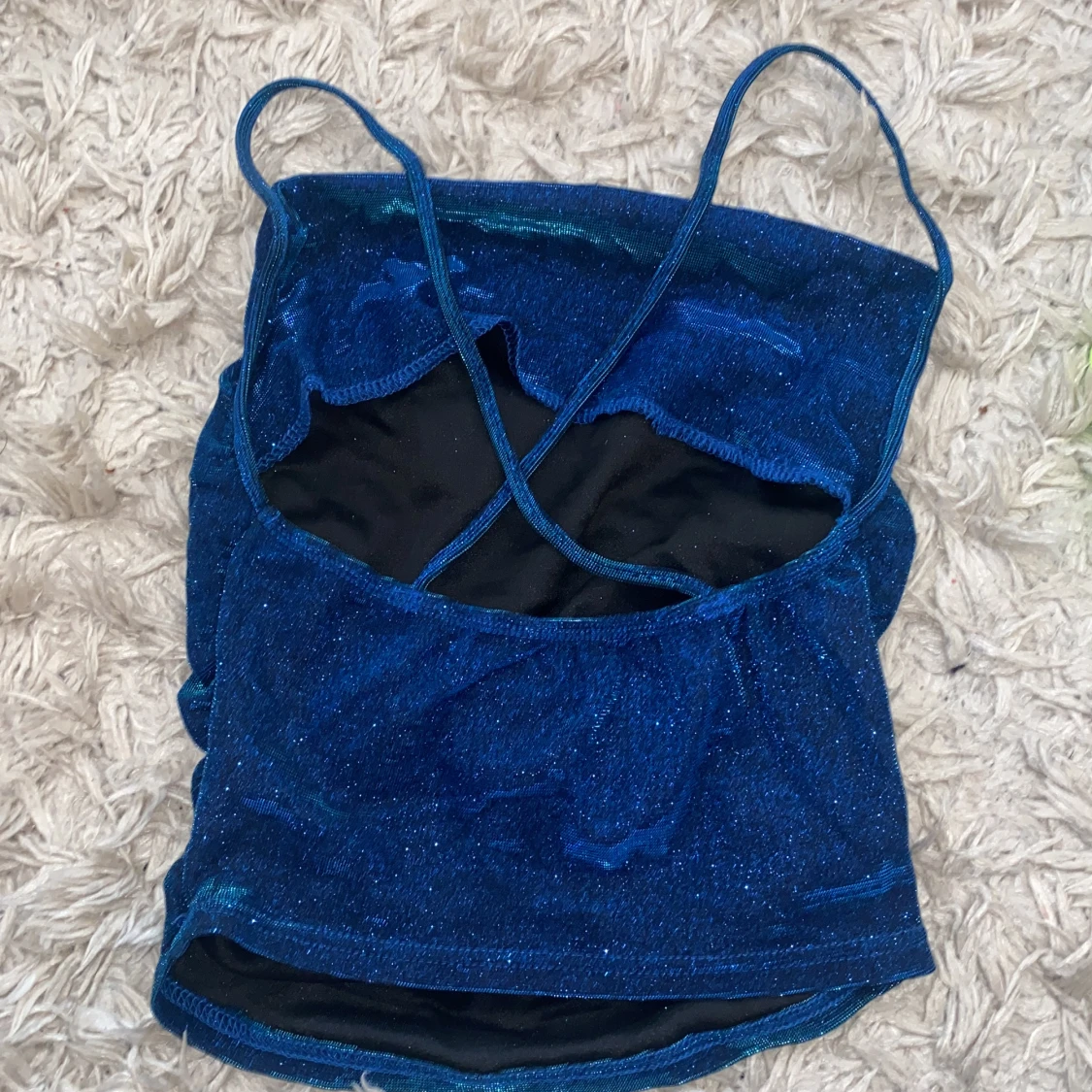 Glittrig fest topp - 90