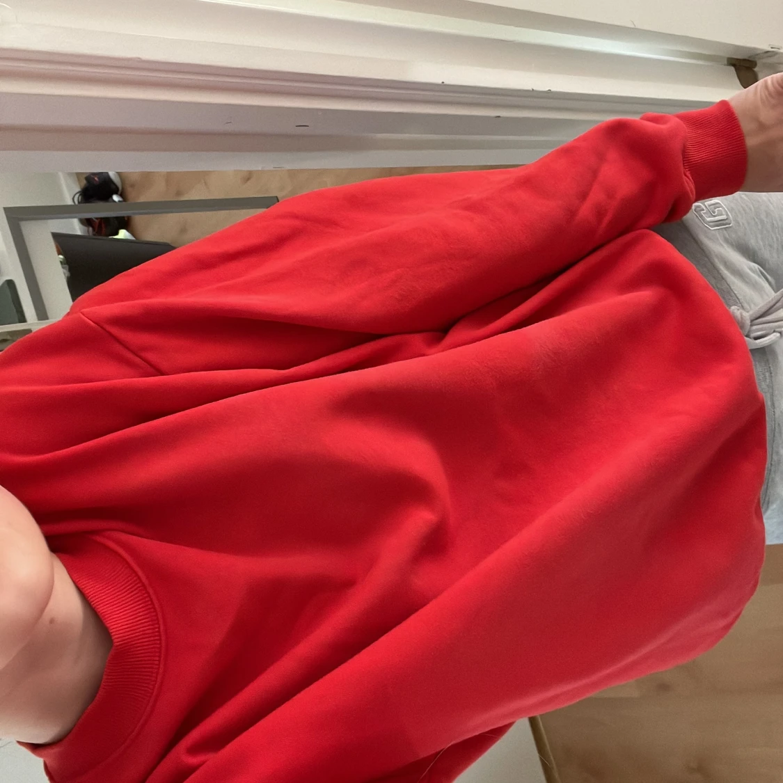 Röd collagetröja - 90