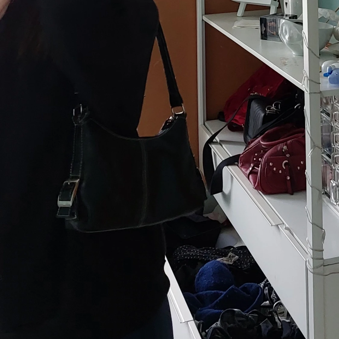 Svart mini väska med buckels☆ - 90