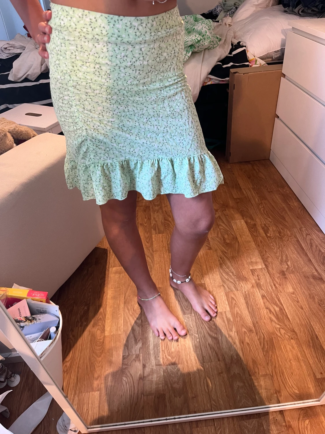 Grön sommarkjol från Gina