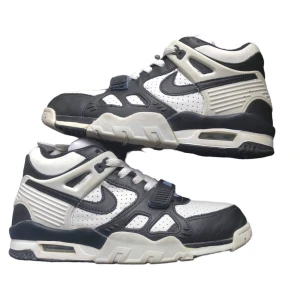 Nike Air Trainer 3 Raider White/Black - Columbia Blue - Säljer ett par Nike Air Trainer 3 Raider White/Black - Columbia Blue som släpptes år 2001. Skulle uppskatta att skicket är 7/10. Skorna är inte missfärgade och har inga flaws. Har tyvärr ingen låda.  Priset är inte fast.
