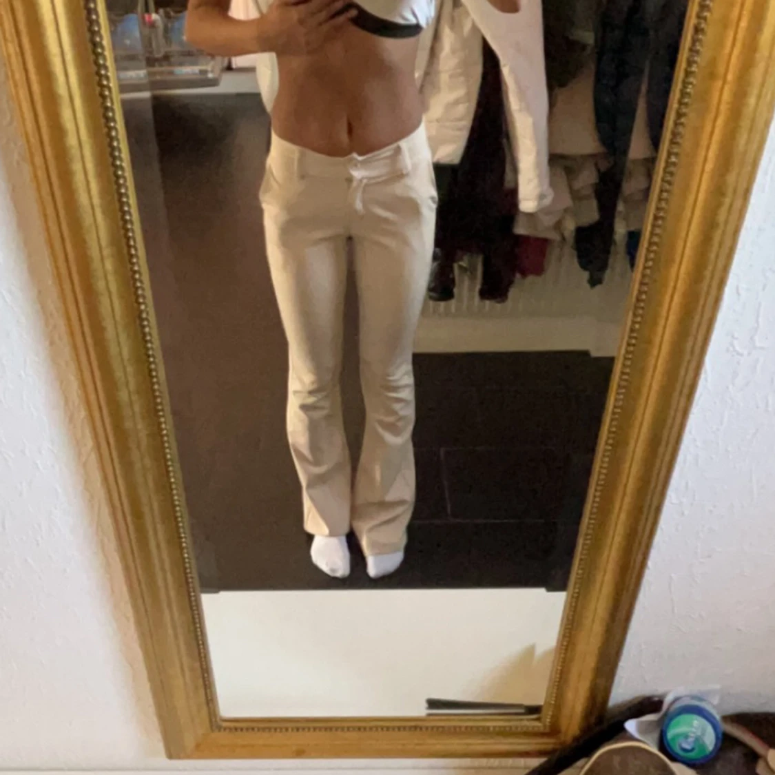 Lågmidjade kostymbyxor 