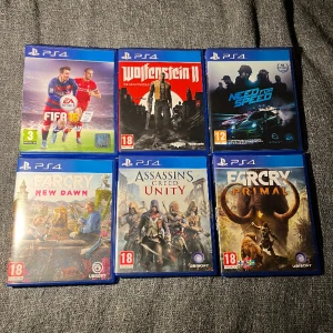 Spel - Hej jag säljer mina alla ps 4 spel som jag använder inte, hör av er😊