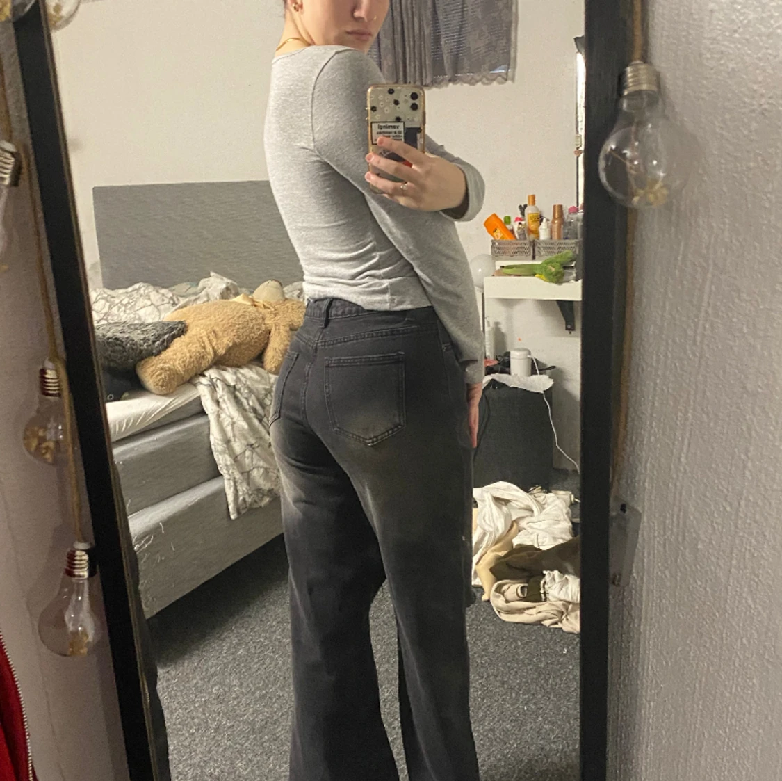 Svarta Baggy Jeans - 90