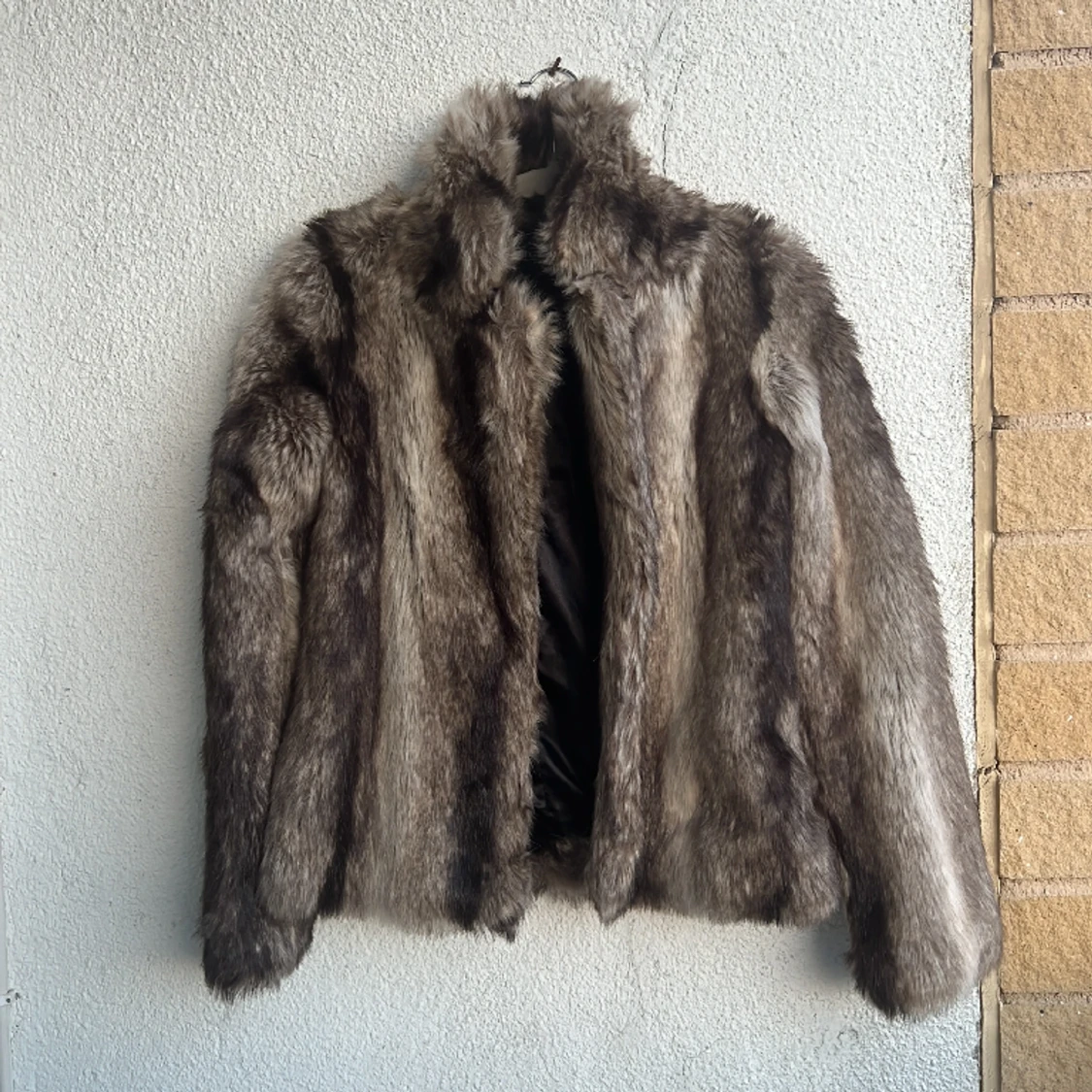 Jacka i fauxfur / fuskpäls