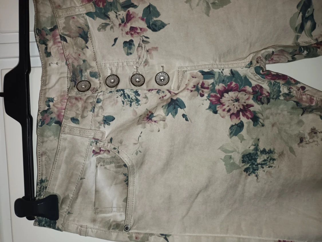 Jeans floral print  - 90