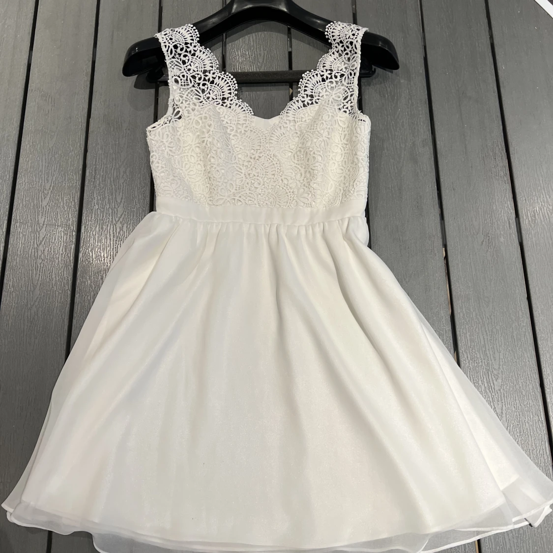 Vit studentklänning