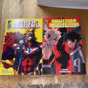 My hero academia manga 1 & 2 - My hero academia manga 1 & 2 i jättebra skick! Sälgee pga att jag inte har intresse för serien längre !! Böckerna är på engelska !! Går att köpa 1 om du vill! 75 kr/st Tar emot swish