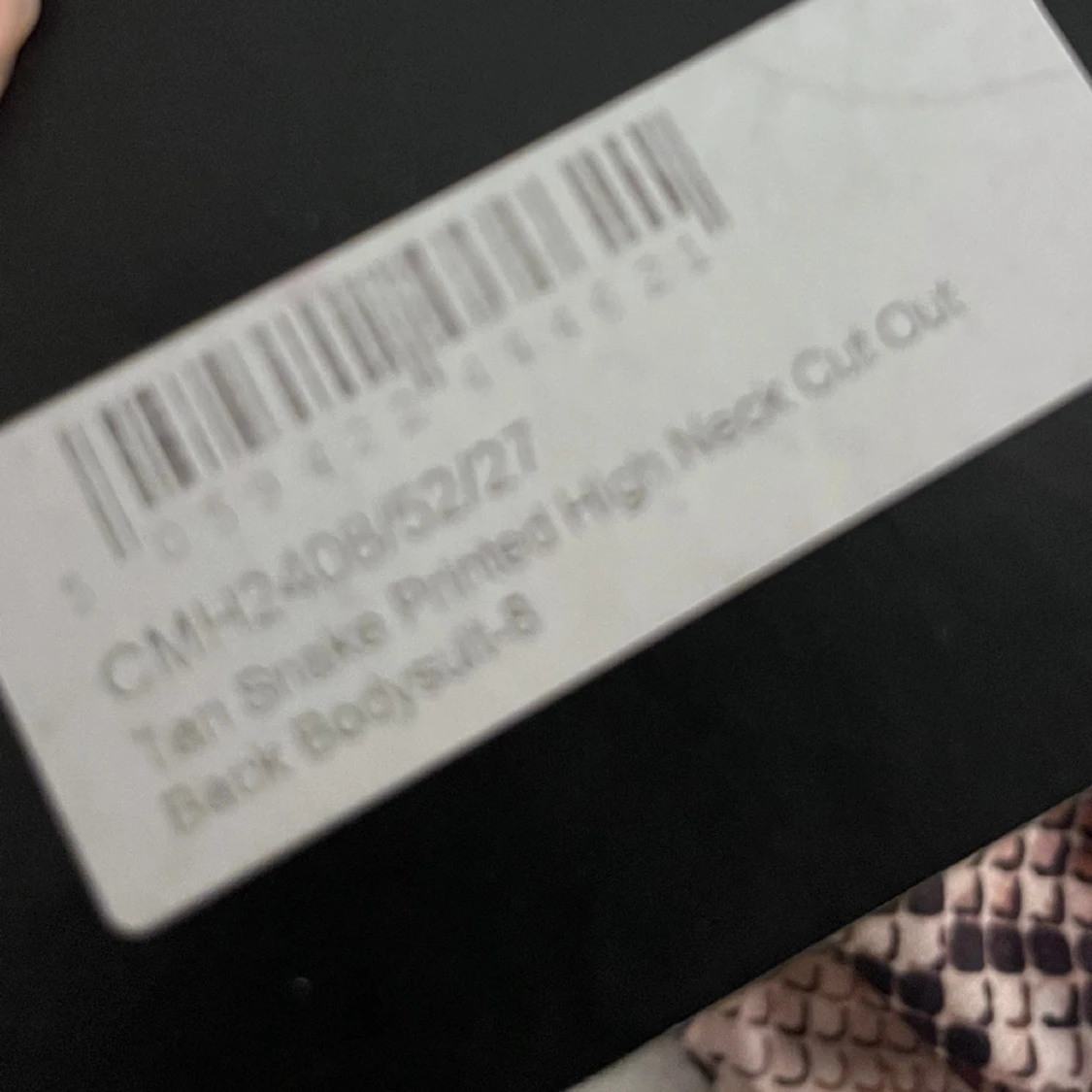 Bodysuit ormmönster - 91