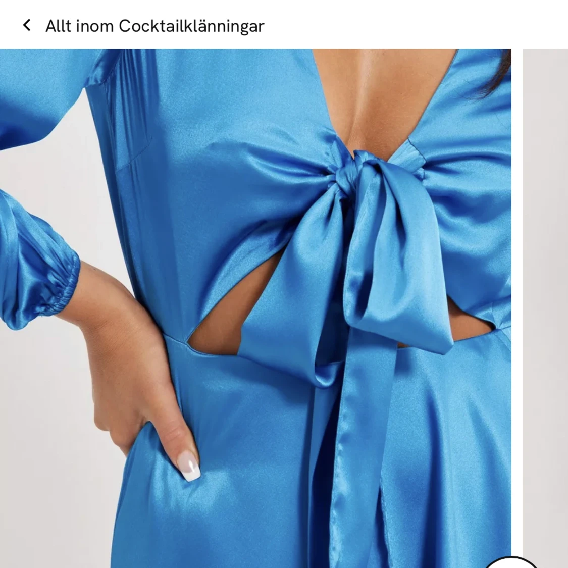 Satin klänning NELLY