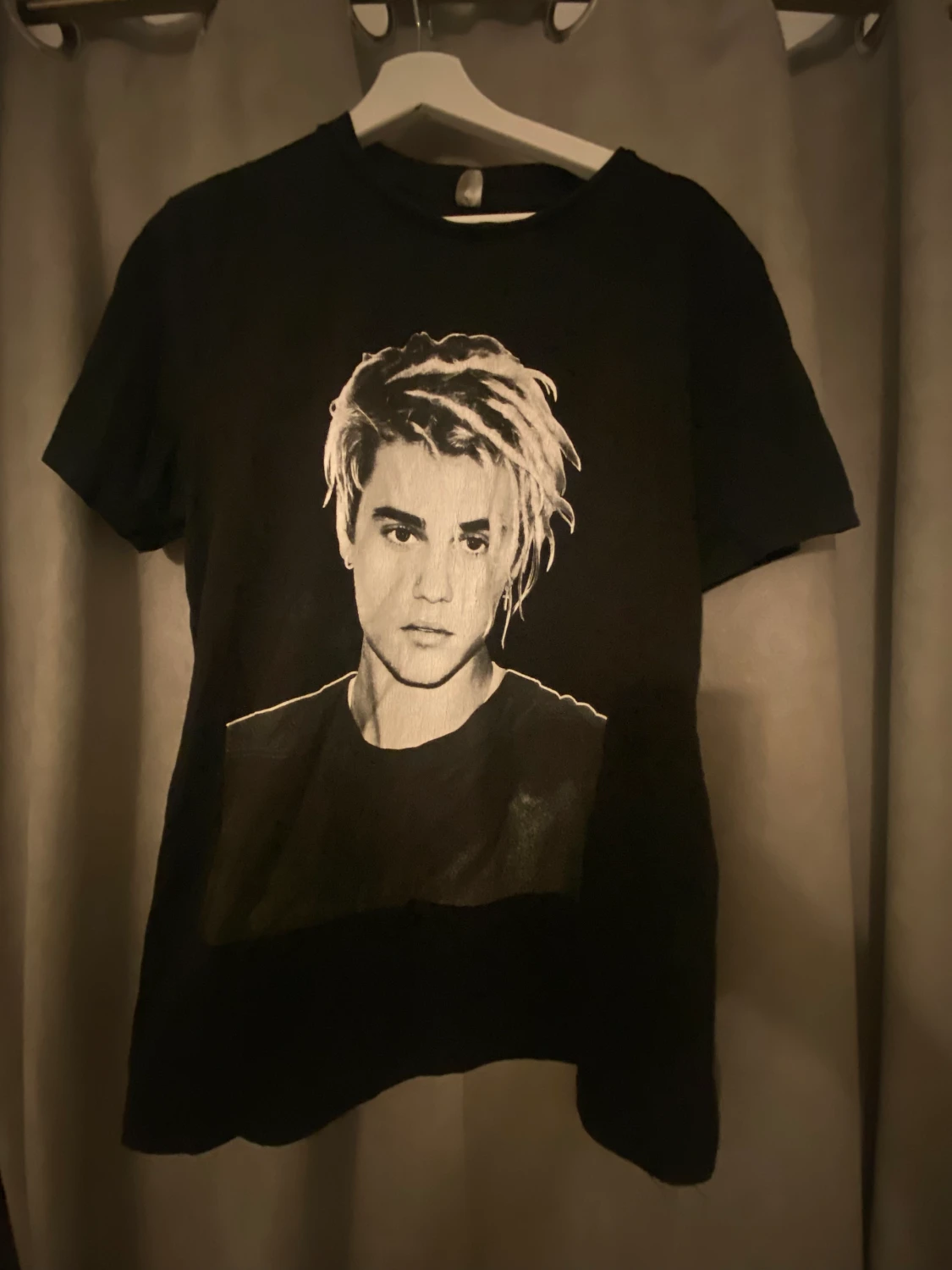 Svart/vit Justin Bieber t-shirt 