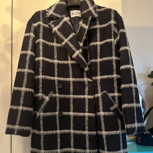 Rutig kappa - Blå/vit rutig kappa