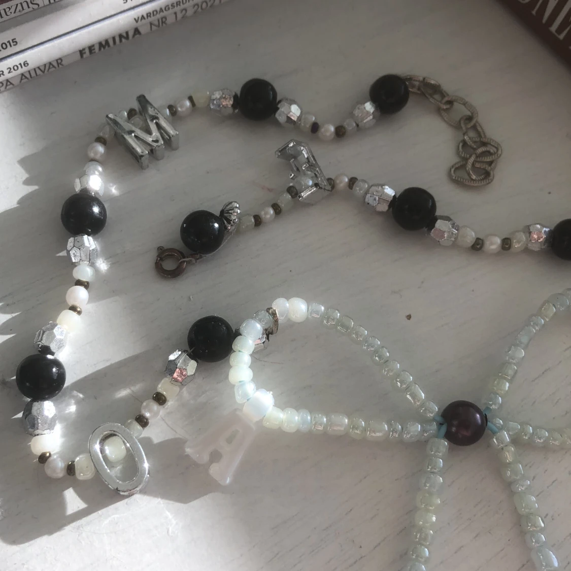 svartvitt rosett halsband!! 🐩🐈‍⬛ - 91