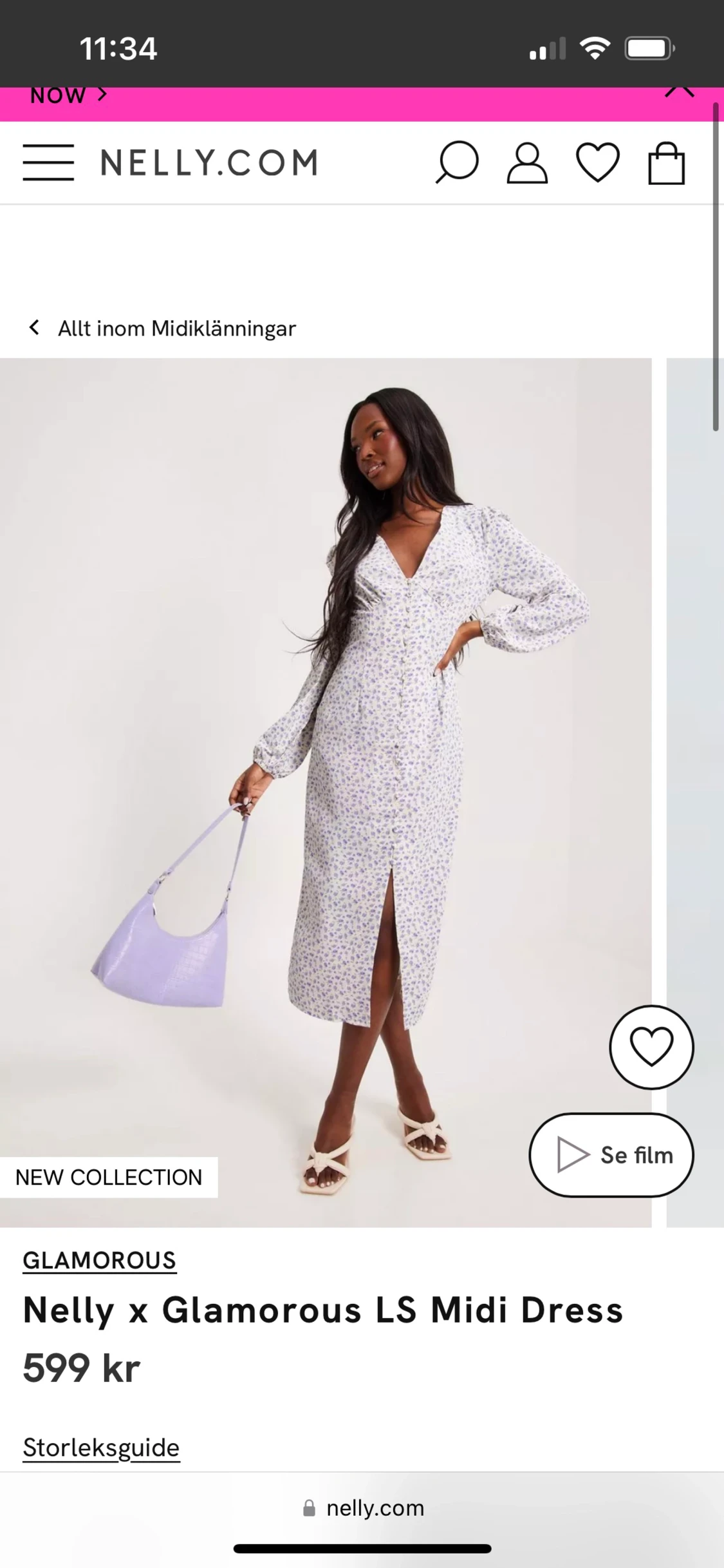 Blommig långklänning  - 90