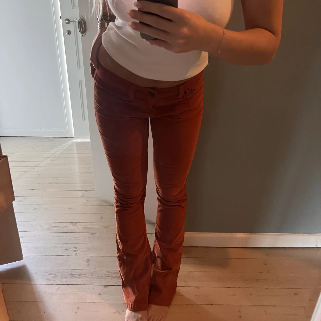 Orangea manchesterbyxor  - 90