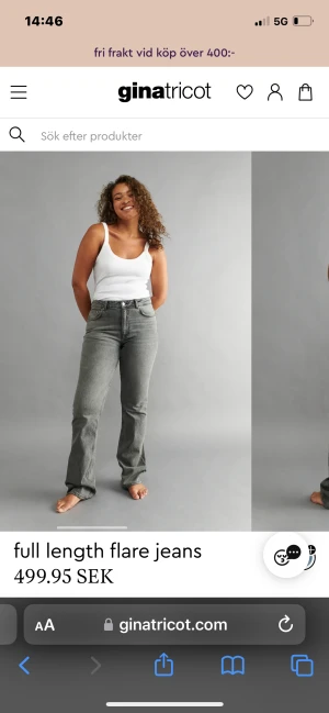 Gråa jeans - Gråa lågmidjade jeans från Gina tricket, knappt använda pågrund av att dem är försmå💗💗