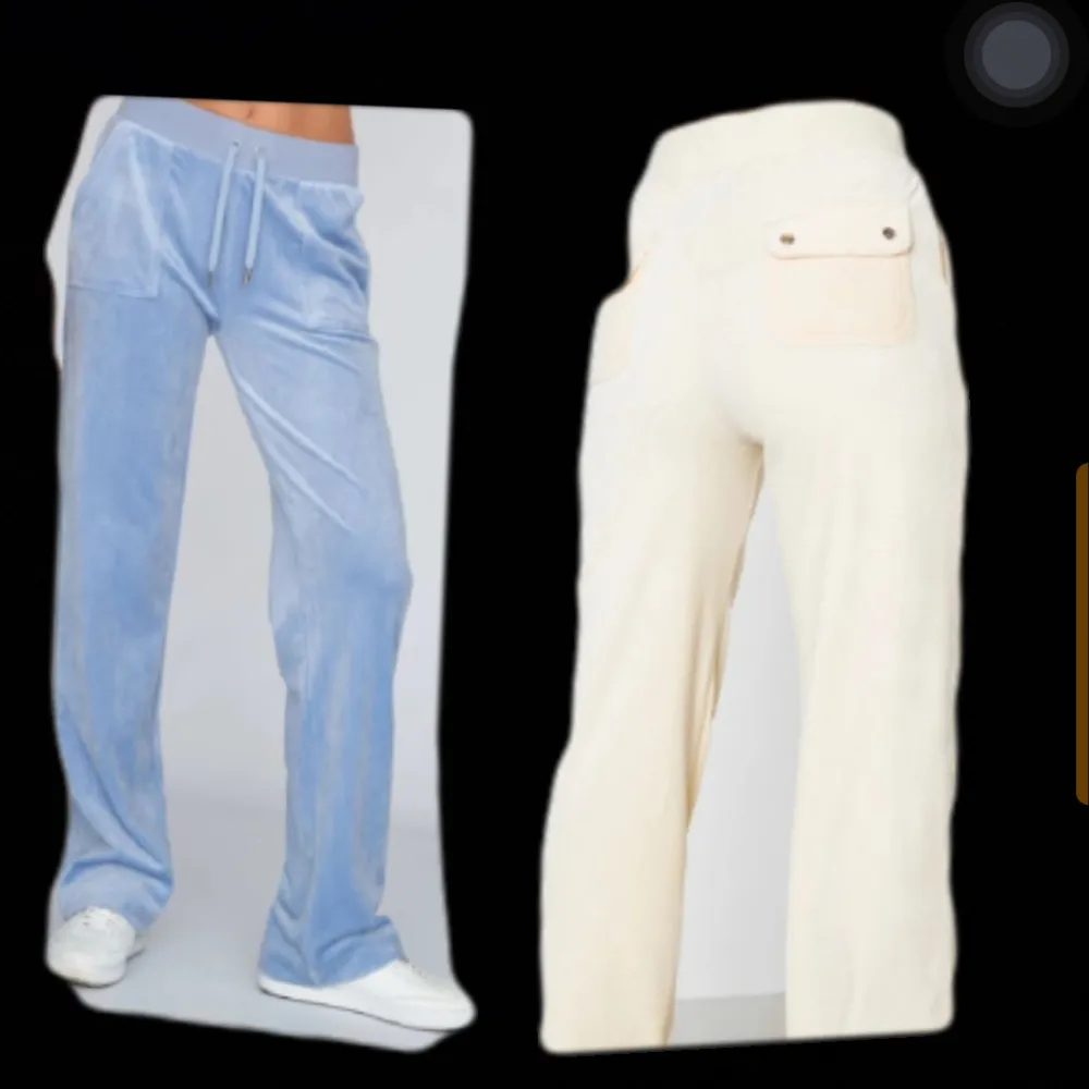 Jag vill byta min vita juicy byxor som är i strl xs-s, till ett par ljusblåa i strl m. Jag vill byta efterssom de var för korta och satt inge bra. Och ville även ha ett par ljusblåa. ENDAST BYTEN!!. Jeans & Byxor.