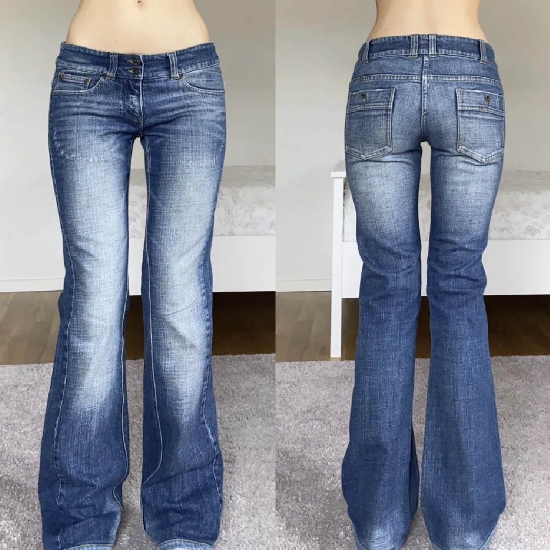 Lågmidjade bootcut jeans