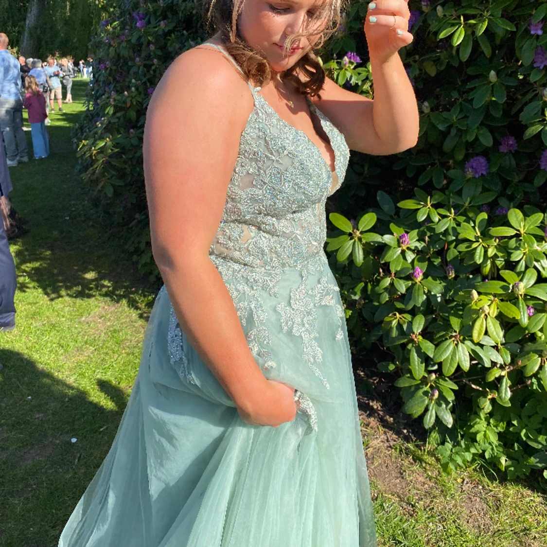 Superfin balklänning i härlig färg - 90