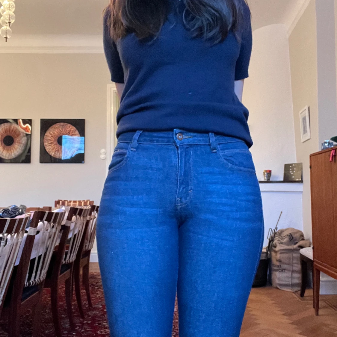 Utsvängda Zara jeans - 90