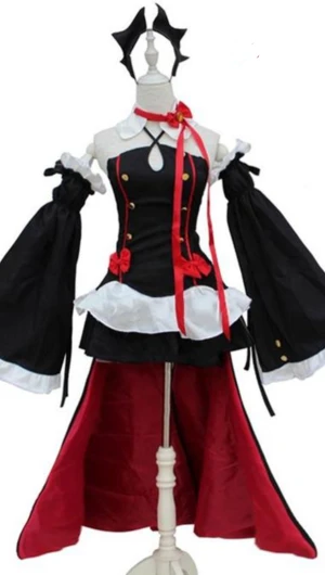 Krul tepes cosplay  - Tvättar innan jag skickar, använd 3 gånger, peruk ingår inte tyvärr. Köpt för ca 600kr och är i bra skick inget saknas. Du kan få med öron och hår grejerna om du vill. Köparen står för frakt