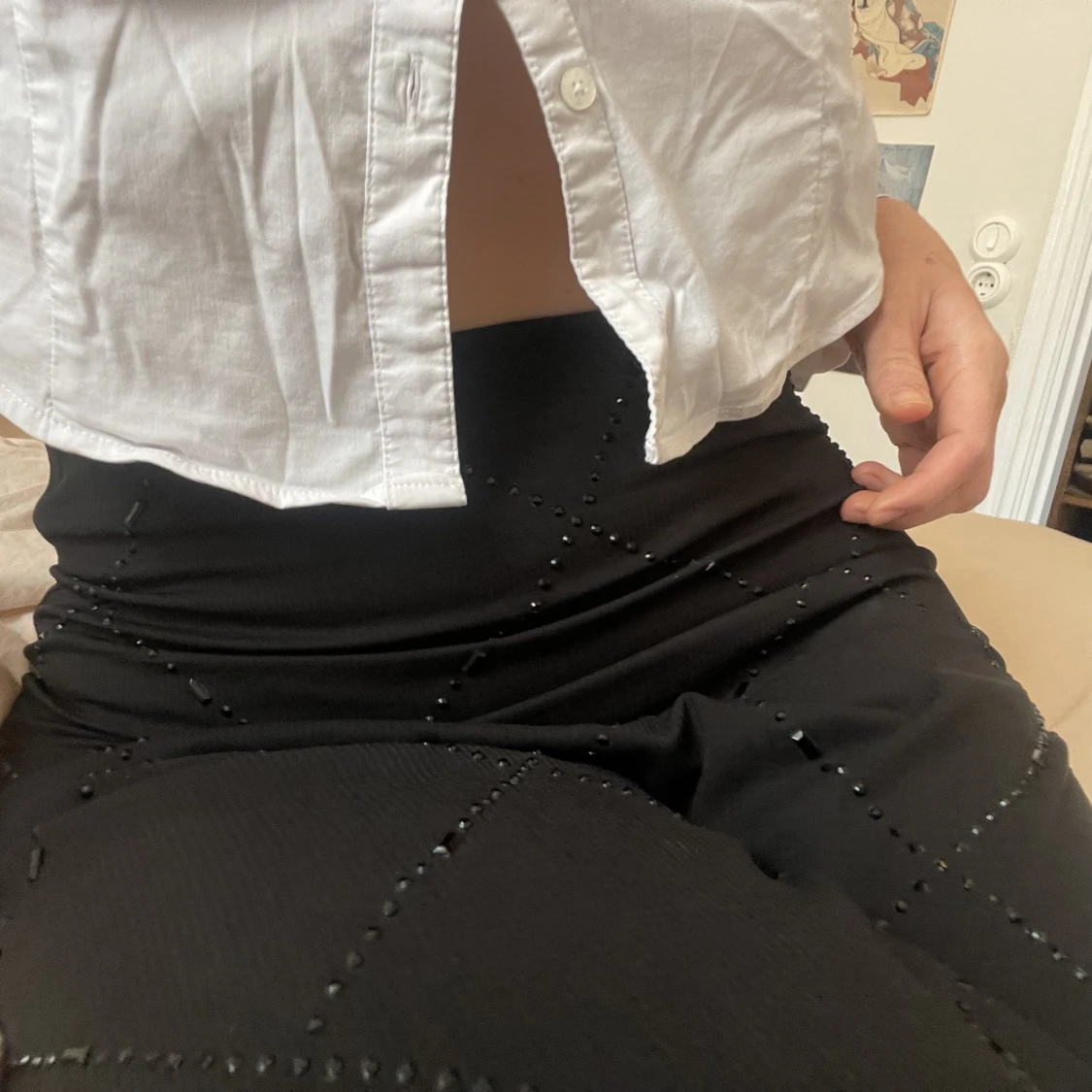 Kjol med strass  - 90