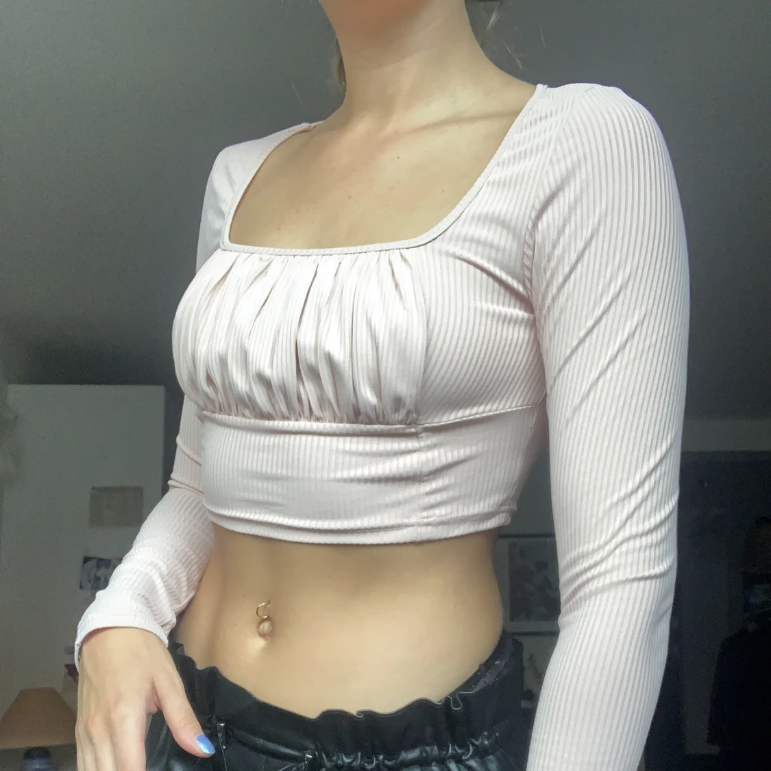 Långärmad croptop  - 90