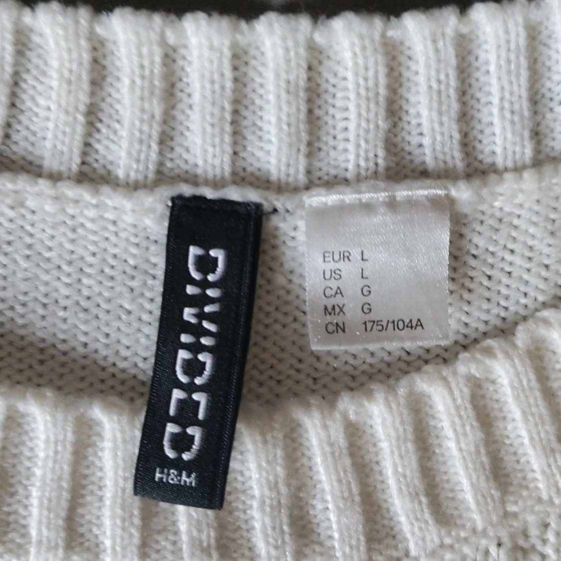 Stickad vit väst - 90